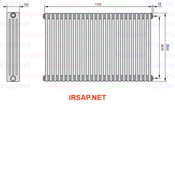 Радиатор IRSAP Tesi 42500/25 T30 CL 01